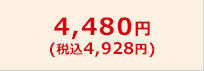 4,480円（税込4,928円）