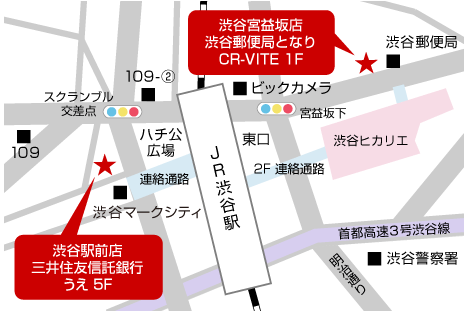 渋谷駅前店地図