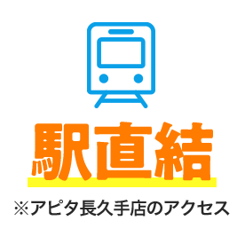 駅直結※アピタ長久手店へのアクセス